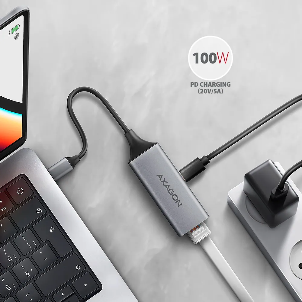 AXAGON ADE-TXPD USB-C Gigabit Ethernet Adapter – 3. kép