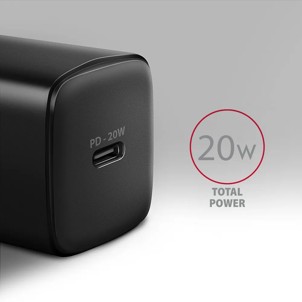 AXAGON ACU-PD20 PD3.0 & QC4+ Wall Charger 20W Black – 2. kép