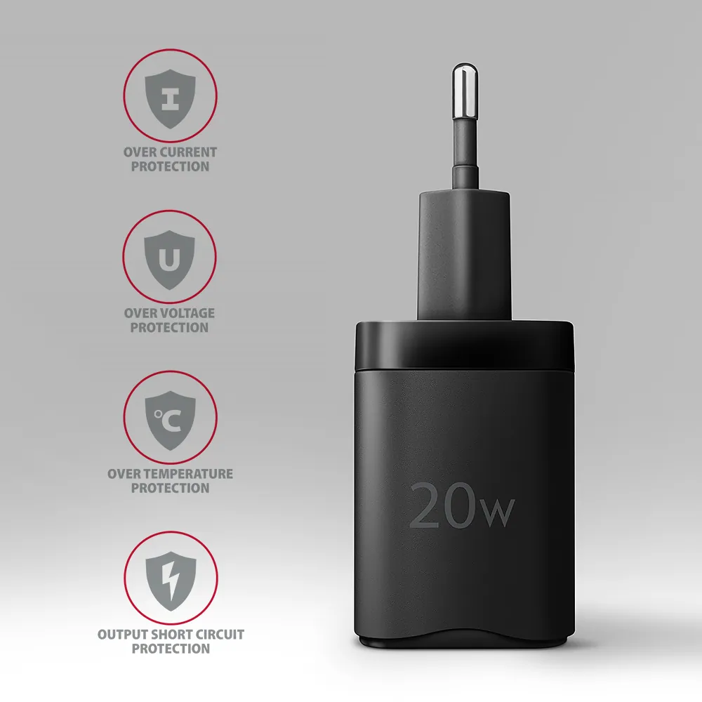 AXAGON ACU-PD20 PD3.0 & QC4+ Wall Charger 20W Black – 5. kép