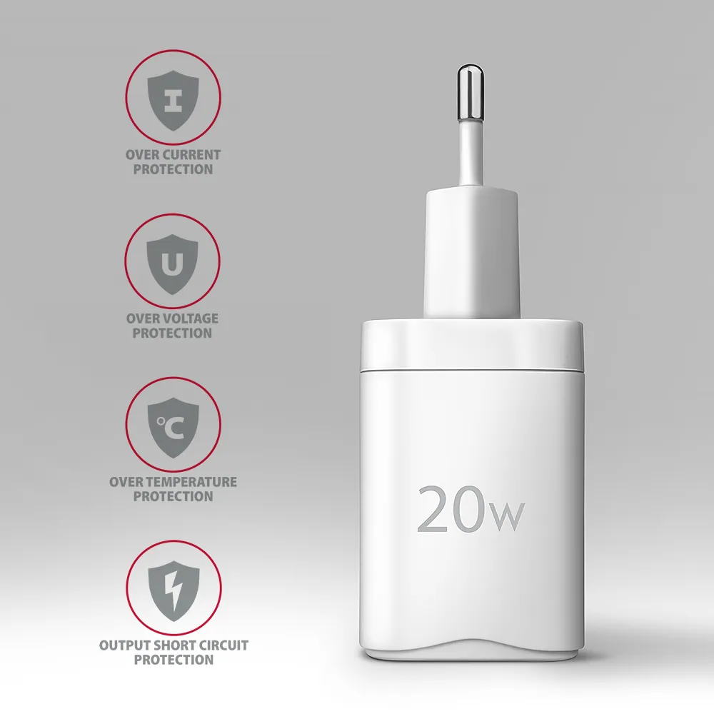 AXAGON ACU-PD20W PD3.0 & QC4+ Wall Charger 20W White – 5. kép