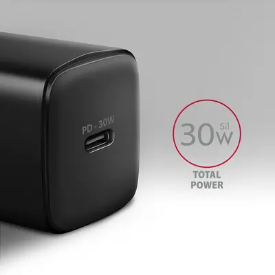 AXAGON ACU-PD30 PD3.0 & QC4+ Wall Charger 30W Black – 2. kép