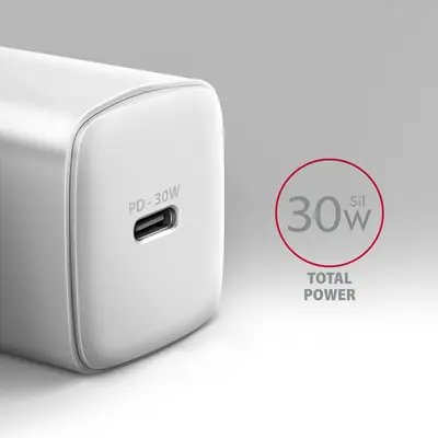 AXAGON ACU-PD30W PD3.0 & QC4+ Wall Charger 30W White – 2. kép