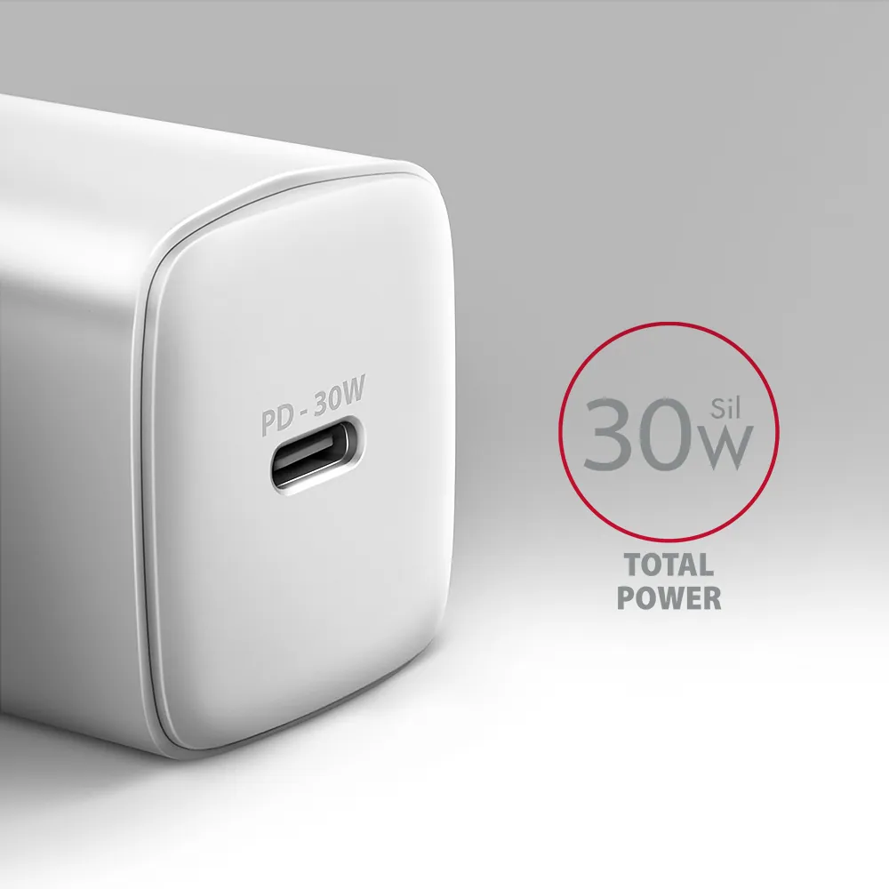 AXAGON ACU-PD30W PD3.0 & QC4+ Wall Charger 30W White – 2. kép