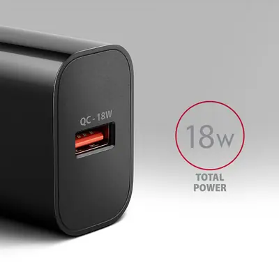 AXAGON ACU-QC18 QC3.0 Wall Charger 18W Black – 2. kép