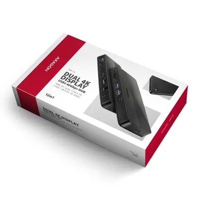AXAGON HMC-U4 USB4 40Gbps Dual 4K Display 12in1 Dock – 2. kép