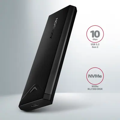 AXAGON EEM2-UB2 USB-C 3.2 Gen 2 NVMe M.2 box Black – 2. kép