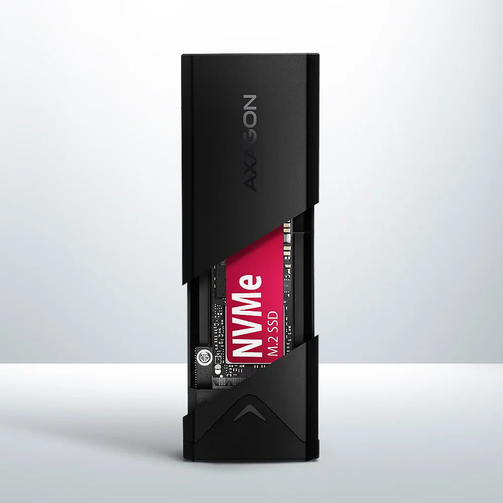 AXAGON EEM2-UB2 USB-C 3.2 Gen 2 NVMe M.2 box Black – 4. kép