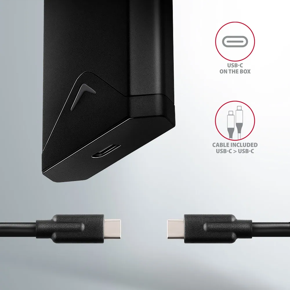 AXAGON EEM2-UB2 USB-C 3.2 Gen 2 NVMe M.2 box Black – 6. kép
