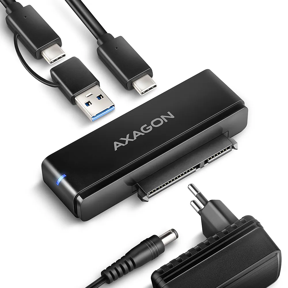 AXAGON ADSA-FPX USB-C 10Gbps Fast Port X adapter for 2,5"/3,5" SSD/HDD – 2. kép