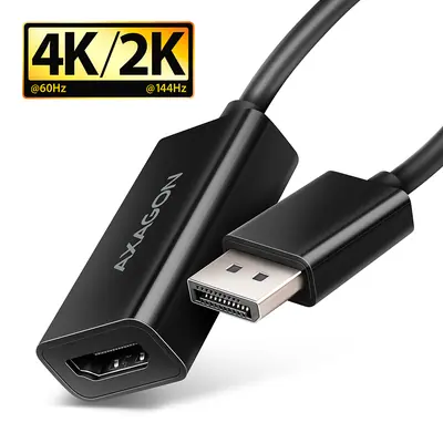 AXAGON RVD-HI20N DisplayPort > HDMI 2.0 adapter 4K/60Hz Black