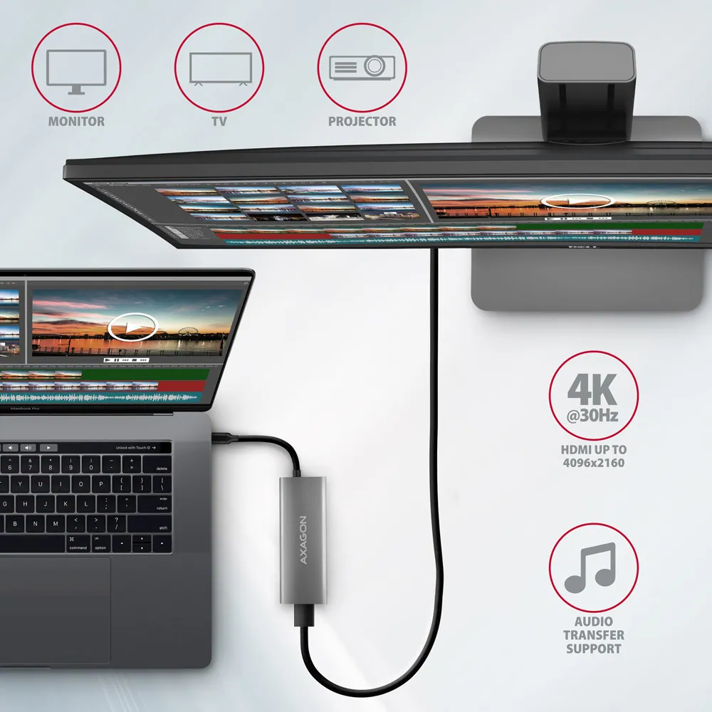 AXAGON HMC-5G21 USB-C 10Gbps SPEEDSTER 5in1 hub – 6. kép