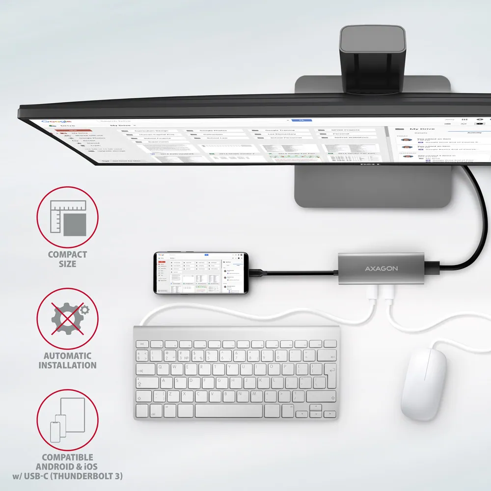 AXAGON HMC-5G21 USB-C 10Gbps SPEEDSTER 5in1 hub – 7. kép