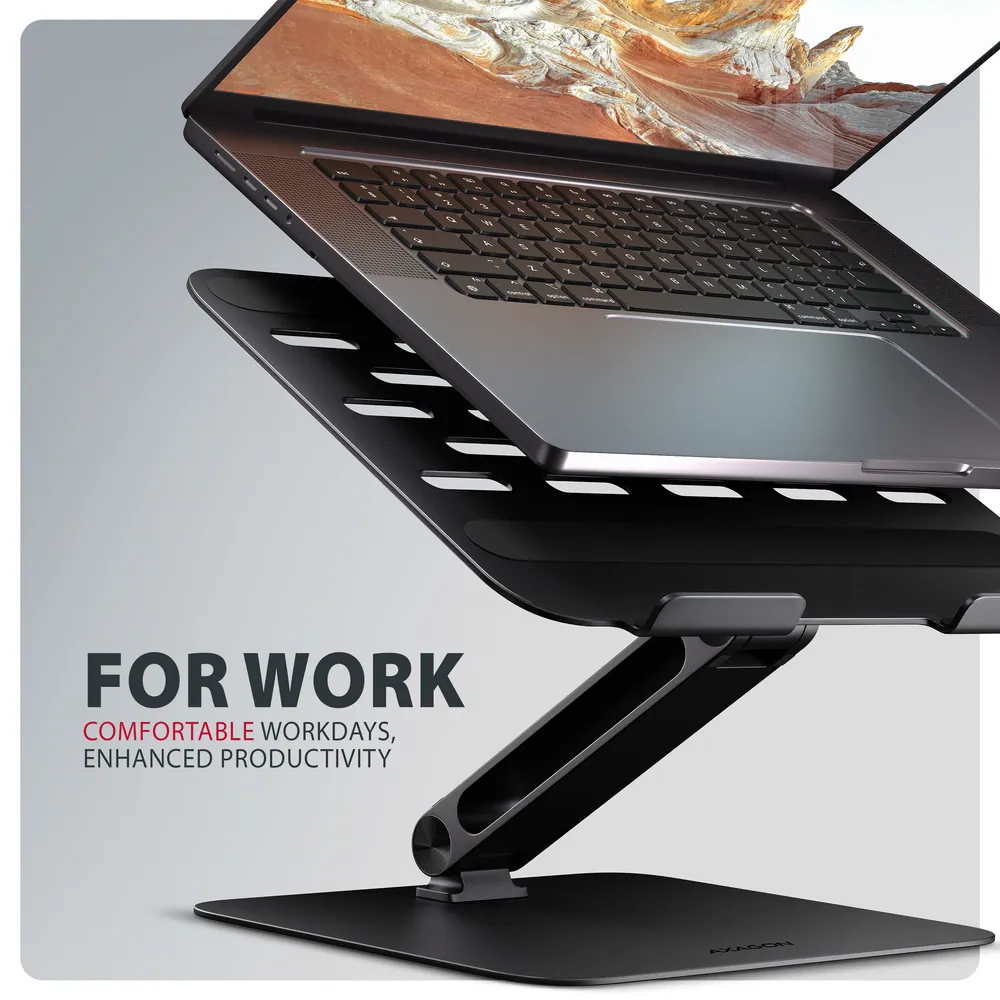 AXAGON STND-LQB stand for notebooks and tablets Black – 4. kép