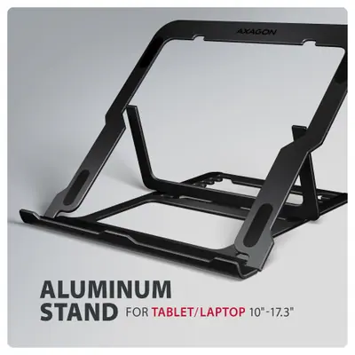 AXAGON STND-LAB stand for laptops and tablets Black – 2. kép