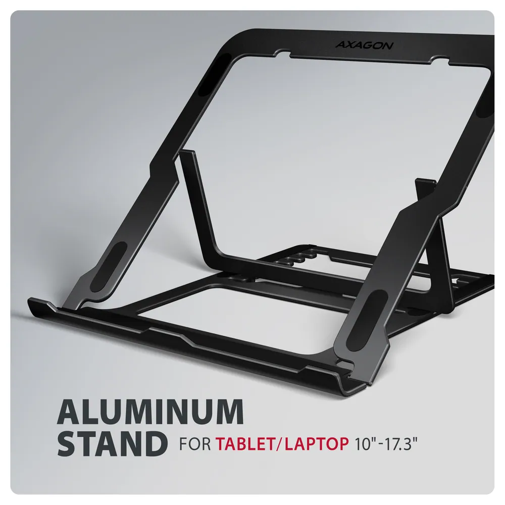 AXAGON STND-LAB stand for laptops and tablets Black – 2. kép