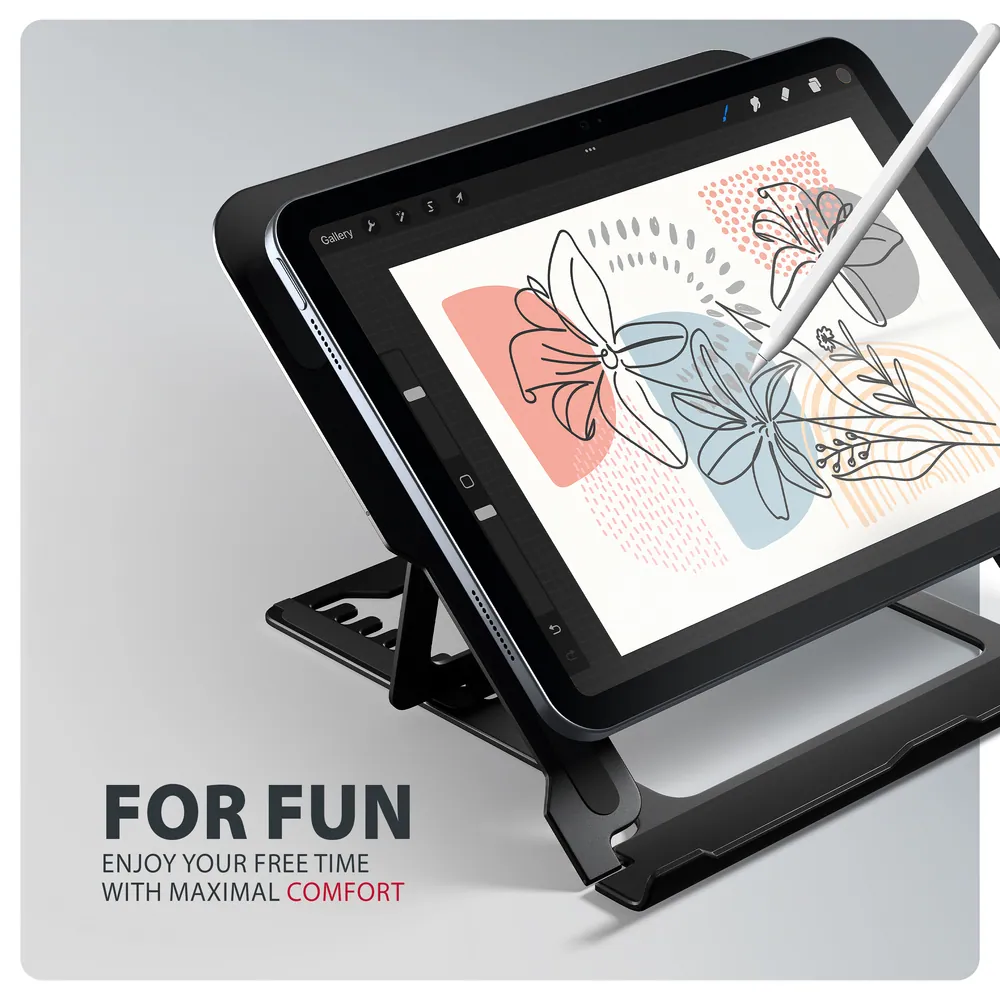 AXAGON STND-LAB stand for laptops and tablets Black – 6. kép