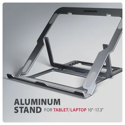AXAGON STND-LAG stand for laptops and tablets Grey – 2. kép