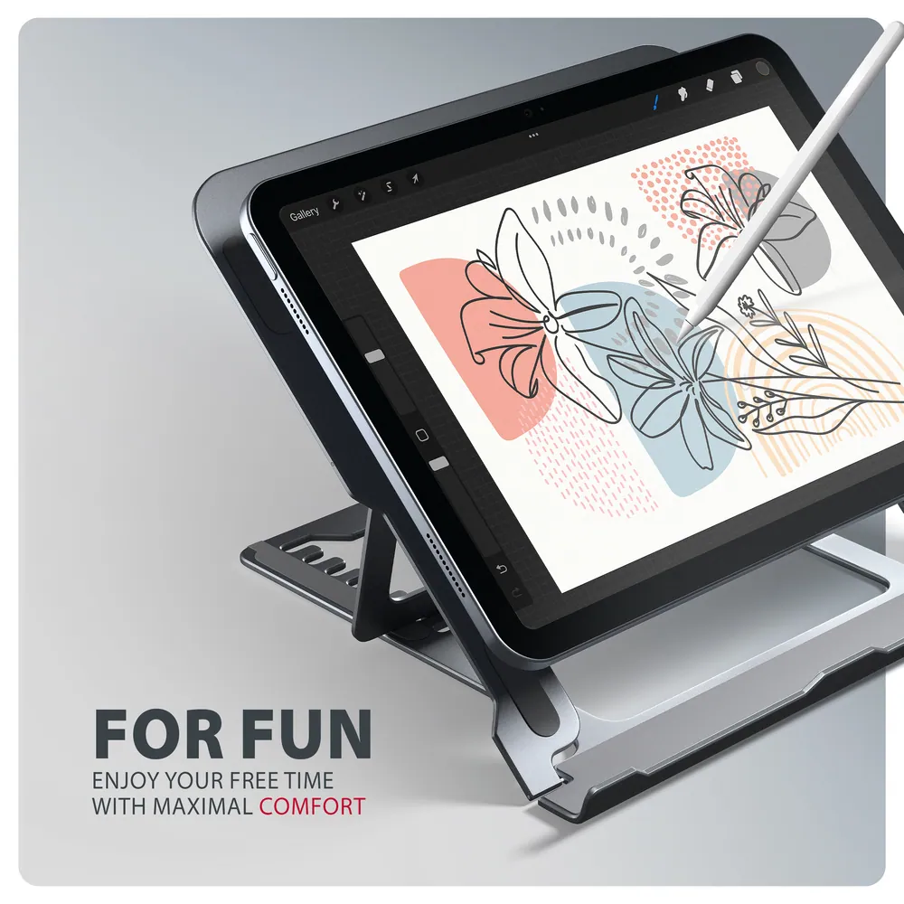 AXAGON STND-LAG stand for laptops and tablets Grey – 6. kép