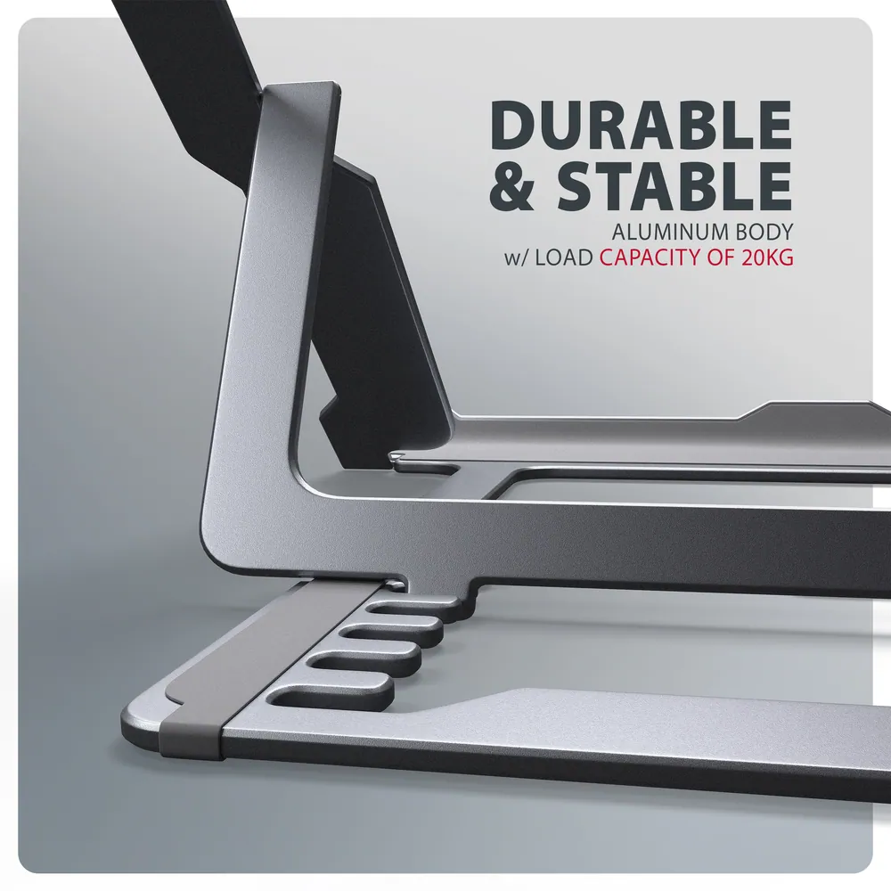 AXAGON STND-LAG stand for laptops and tablets Grey – 8. kép