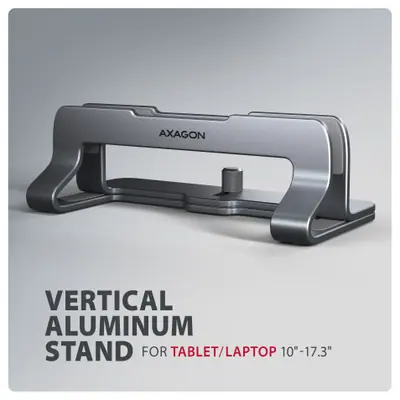 AXAGON STND-VG vertical stand for laptops and tablets Grey – 2. kép