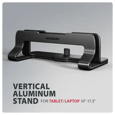 AXAGON STND-VB vertical stand for laptops and tablets Black – 2. kép