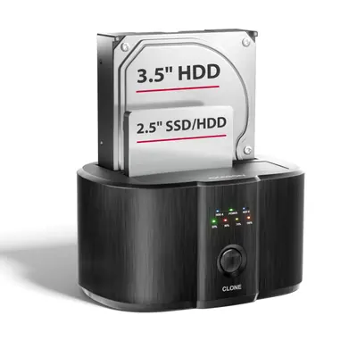 AXAGON ADSA-SC USB-C 5Gbps Docking and Cloning Station Black