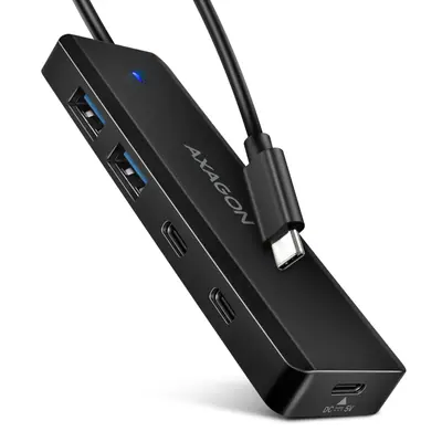 AXAGON HUE-C2C USB-C 5Gbps Travel 4-portos USB3.2 HUB Black