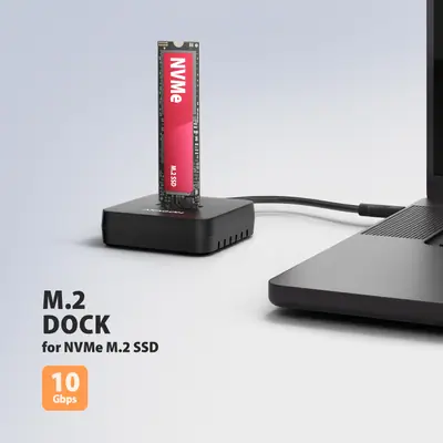 AXAGON ADSA-M2C11L USB-C 10Gbps docking station for M.2 NVMe SSD – 2. kép