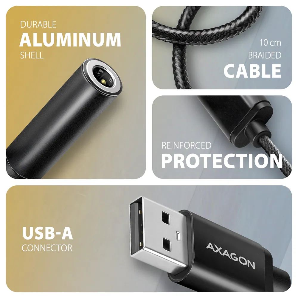 AXAGON ADA-HA USB-A Hi-Res DAC audio adapter – 3. kép