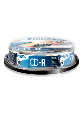 Philips CD-R 80 52x 10db/henger (10-es címke)
