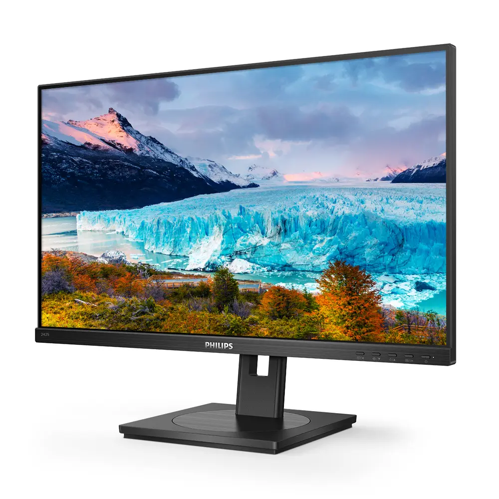 PHILIPS IPS monitor 23.8" 242S1AE, 1920x1080, 16:9, 300cd/m2, 4ms, VGA/DVI/HDMI/DisplayPort, Pivot, hangszóró – 4. kép
