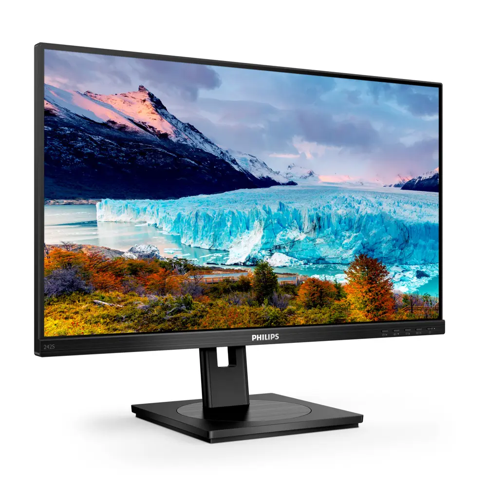 PHILIPS IPS monitor 23.8" 242S1AE, 1920x1080, 16:9, 300cd/m2, 4ms, VGA/DVI/HDMI/DisplayPort, Pivot, hangszóró – 8. kép