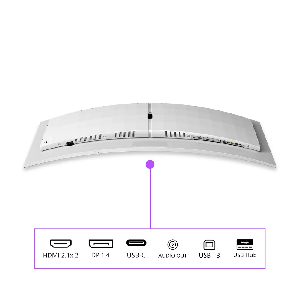 Philips EVNIA ívelt OLED monitor 49", 49M2C8900/00 5120x1440, 32:9, 0,03ms, 1.000 cd/m2, HDMIx2/DP/USBx4/USB-C (90W) – 4. kép