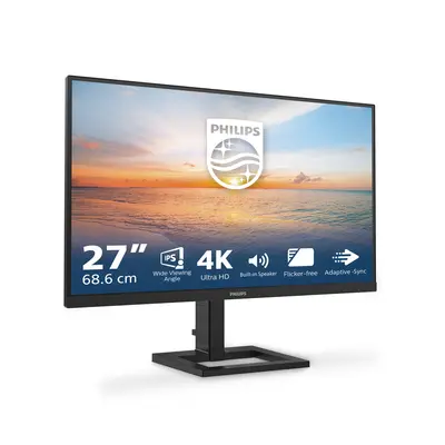 PHILIPS IPS monitor 27" 27E1N1800AE, 3840x2160, 16:9, 350cd/m2, 4ms, 2xHDMI/DisplayPort, hangszóró – 2. kép