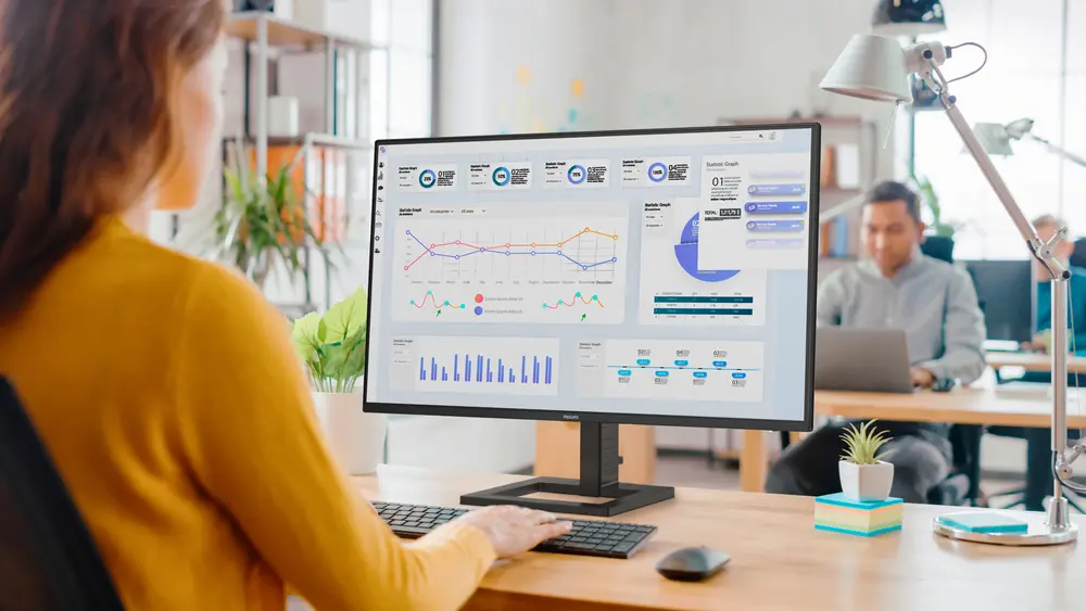 PHILIPS IPS monitor 27" 27E1N1800AE, 3840x2160, 16:9, 350cd/m2, 4ms, 2xHDMI/DisplayPort, hangszóró – 5. kép