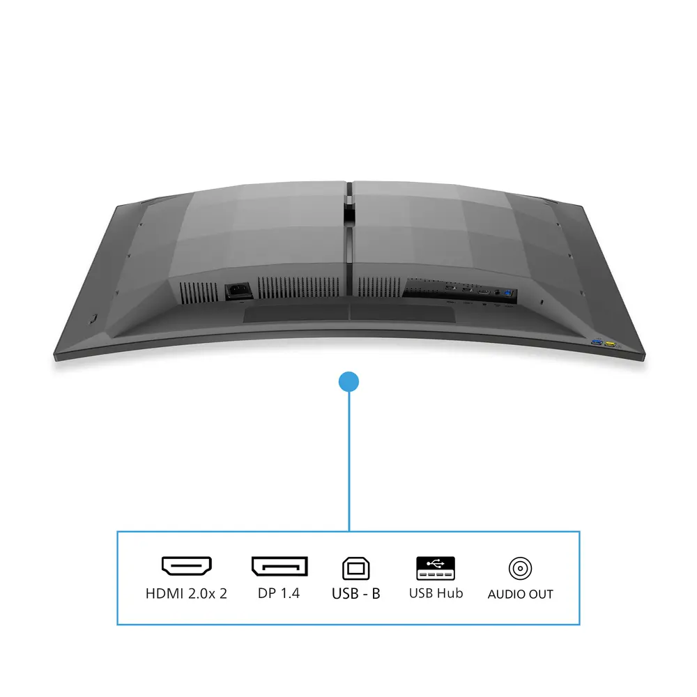 Philips EVNIA Ívelt Gaming OLED monitor 34", 34M2C6500/00 3440x1440, 21:9, 0,03ms, 2xHDMI/DP/4xUSB, áll. mag., Ambiglow – 5. kép