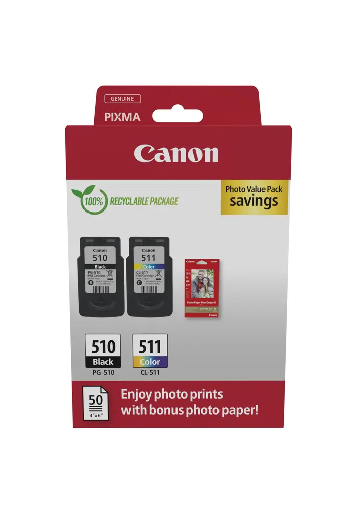 Canon PG-510 + CL-511 patron multipack +GP501