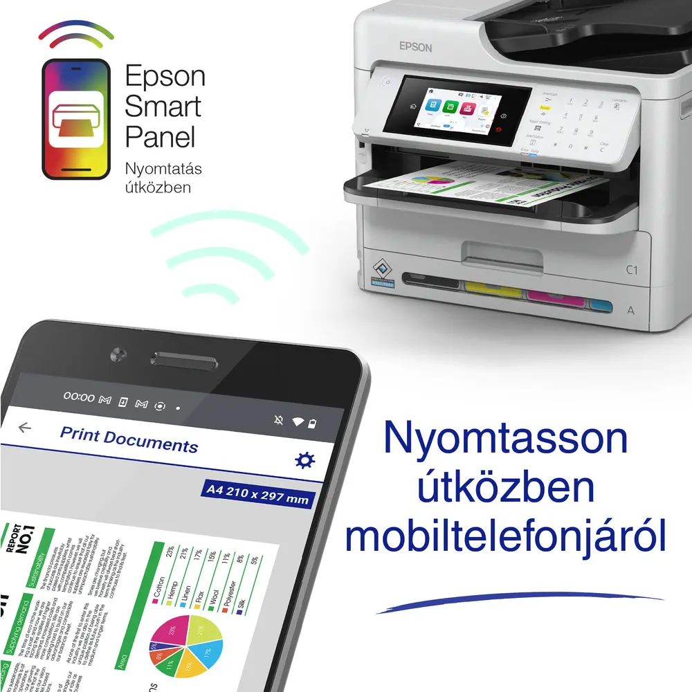 EPSON Tintasugaras nyomtató - WorkForce Pro WF-C5890DWF (A4, MFP, 4800x1200 DPI, 34 lap/perc, duplex, ADF, USB/LAN/Wifi) – 7. kép