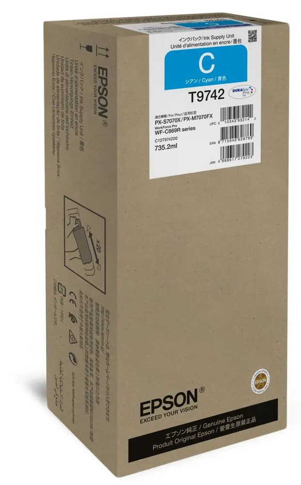 EPSON Tintapatron WorkForce Pro WF-C869R Cyan XXL Ink Supply Unit