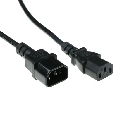 ACT Powercord C13 - C14 3m Black