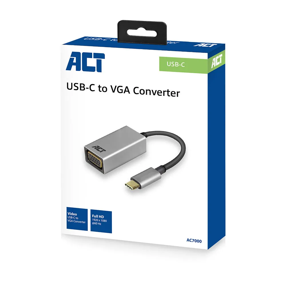 ACT AC7000 USB-C to VGA Converter Silver – 3. kép