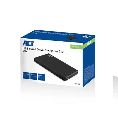 ACT AC1200 2,5" SATA Hard Drive Enclosure Aluminium USB 3.2 Gen1 – 2. kép