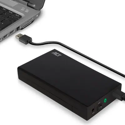 ACT AC1405 USB3.2 3,5" Hard Drive Enclosure Screwless Design Black – 2. kép