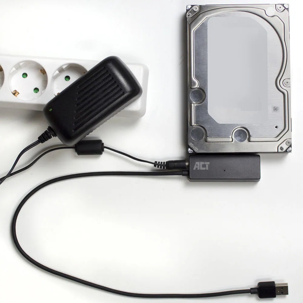 ACT AC1515 USB3.2 Hard Drive Adapter 2,5"/3,25" SSD/HDD with Power Supply – 4. kép