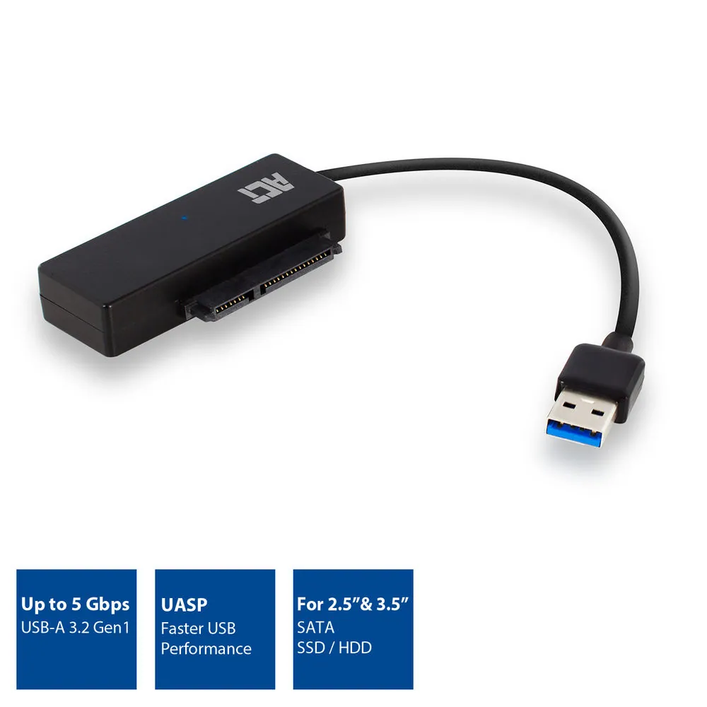 ACT AC1515 USB3.2 Hard Drive Adapter 2,5"/3,25" SSD/HDD with Power Supply – 6. kép