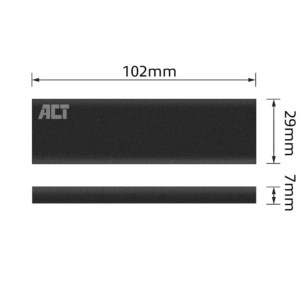 ACT AC1605 USB-C M.2 NVMe SSD Enclosure Black – 5. kép