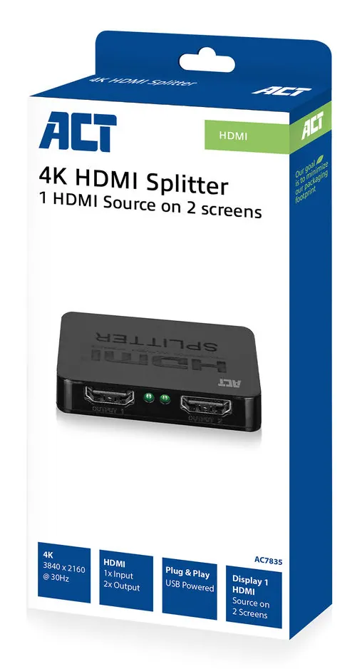 ACT AC7835 4K HDMI 1.4 Splitter 2 ports – 3. kép