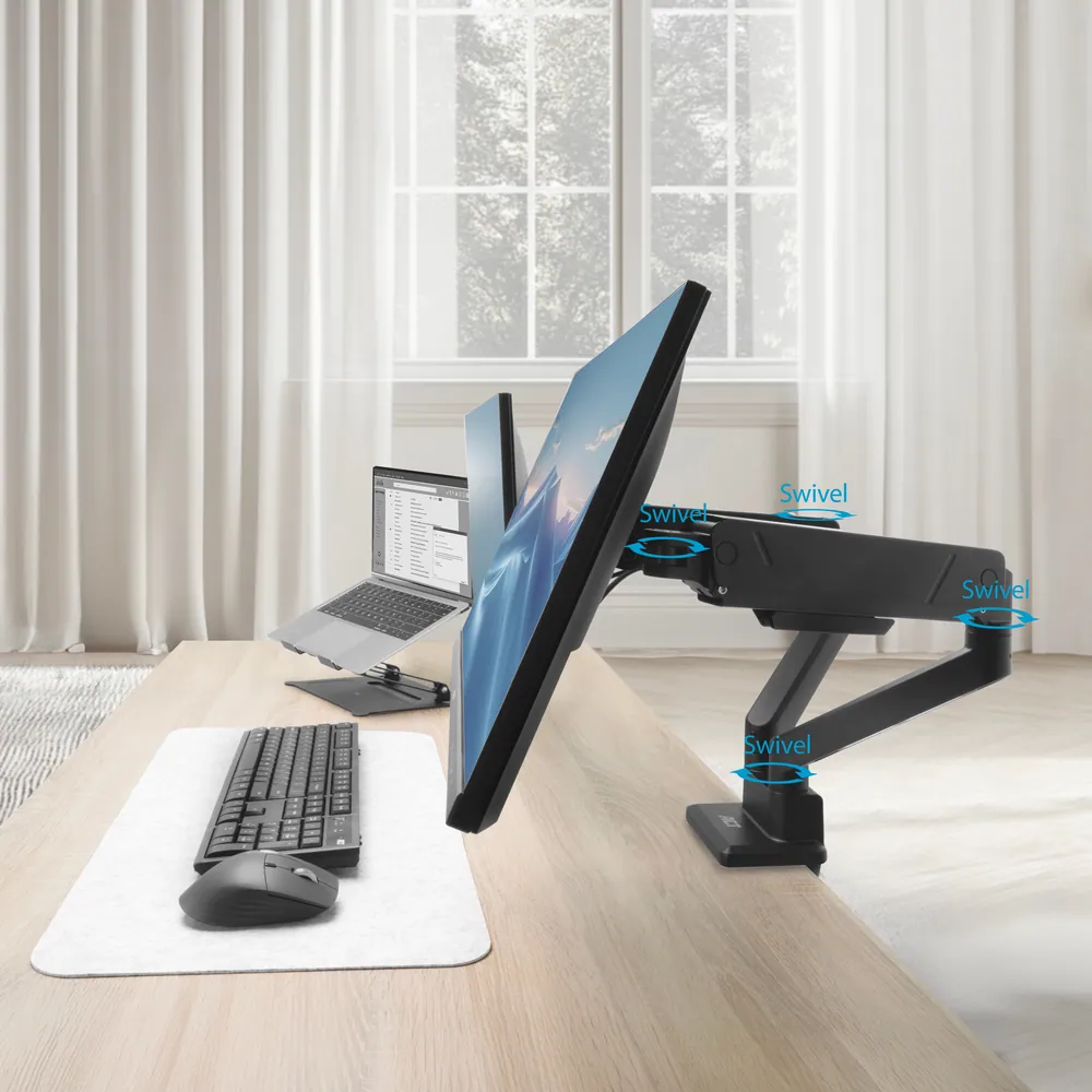 ACT AC8312 Gas Spring Dual Monitor Arm Office 13"-32" Black – 5. kép