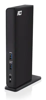 ACT AC7049 USB-C or USB-A Dual Monitor Docking Station Black