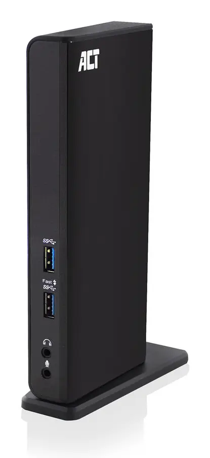 ACT AC7049 USB-C or USB-A Dual Monitor Docking Station Black